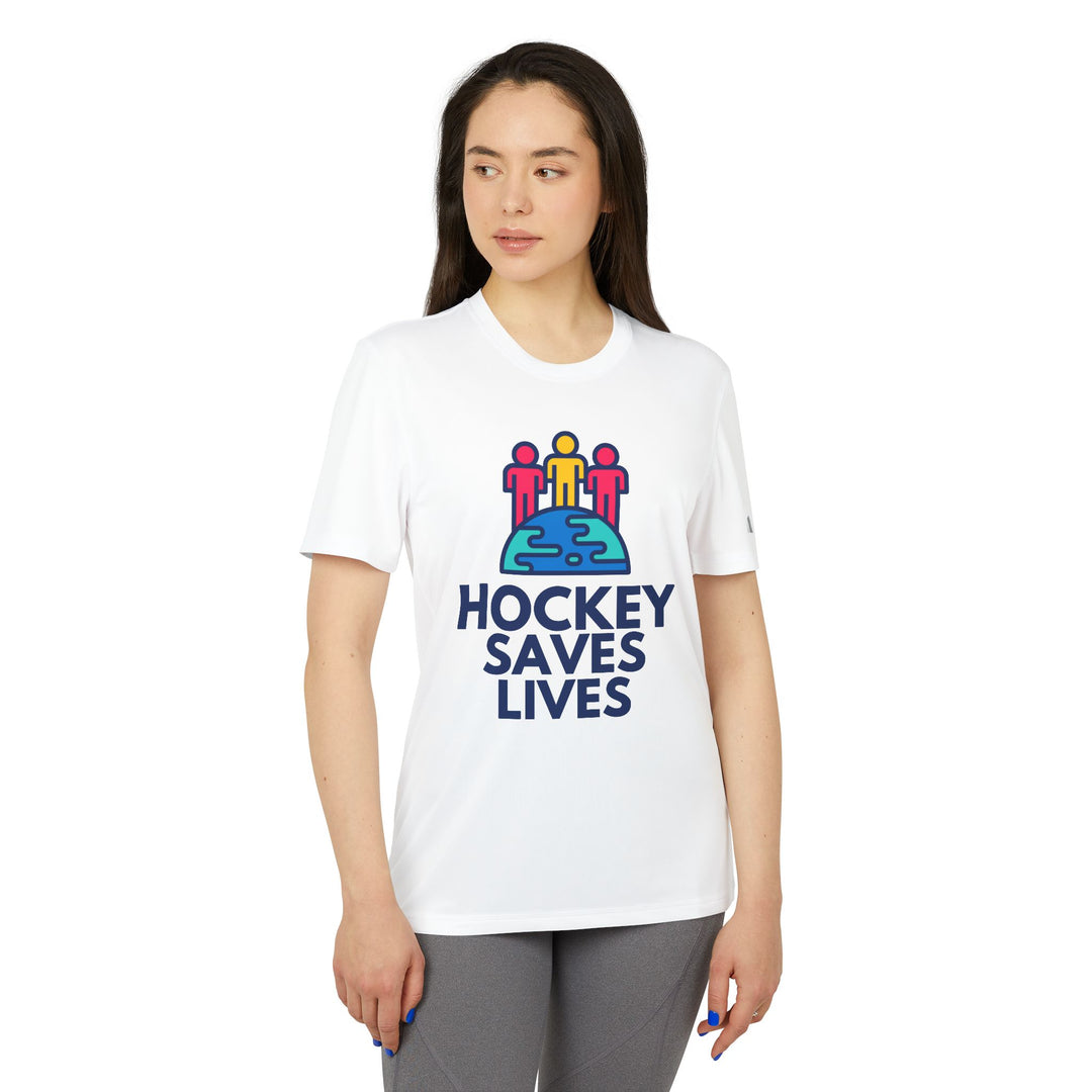 "Hockey Saves Lives" - adidas Sport T-shirt