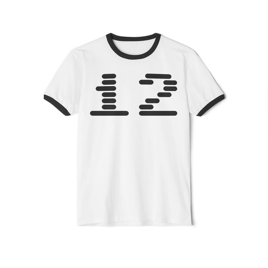 "Ringer #12" - Cotton Ringer T-Shirt