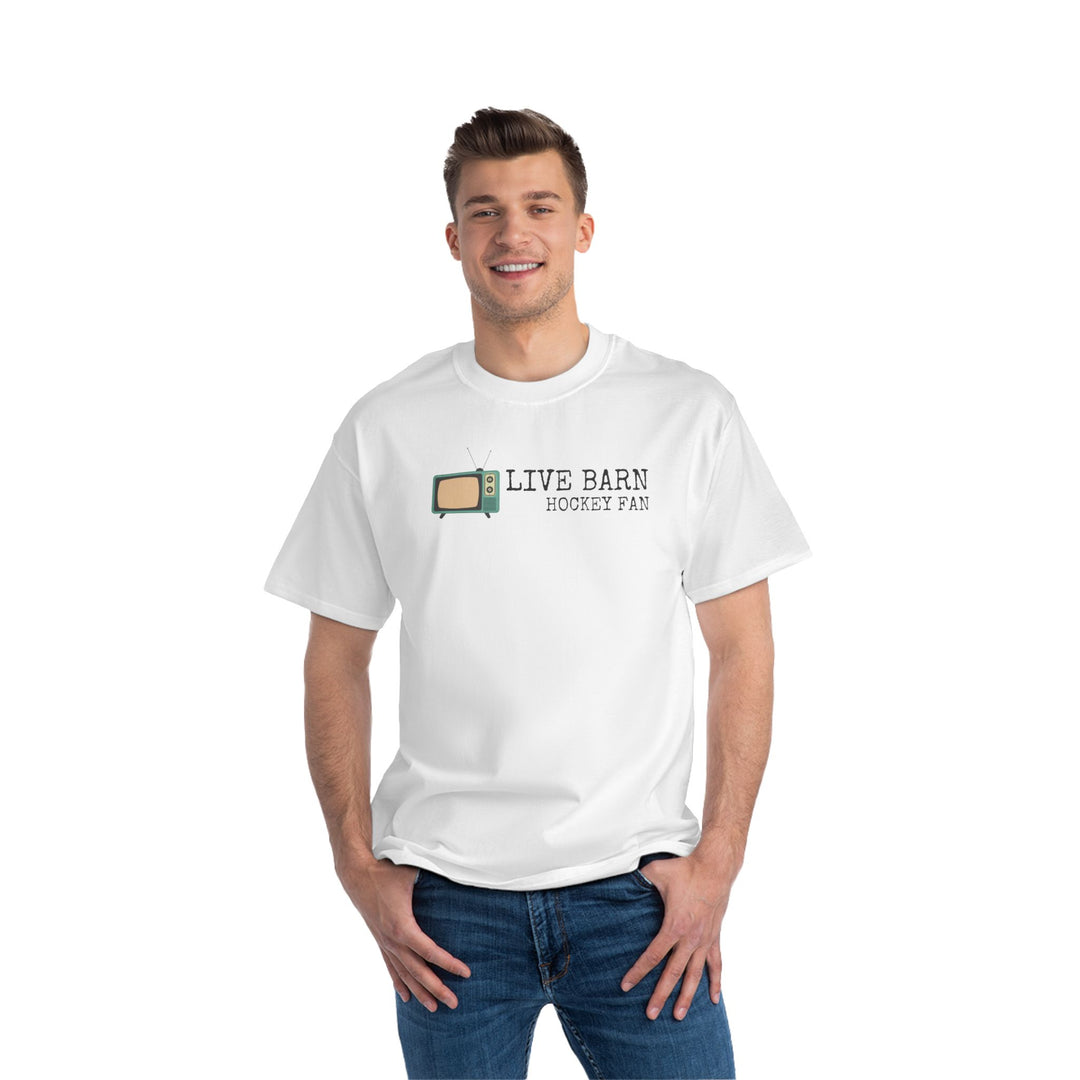 "Live Barn Hockey Fan" -  Beefy-T® T-Shirt