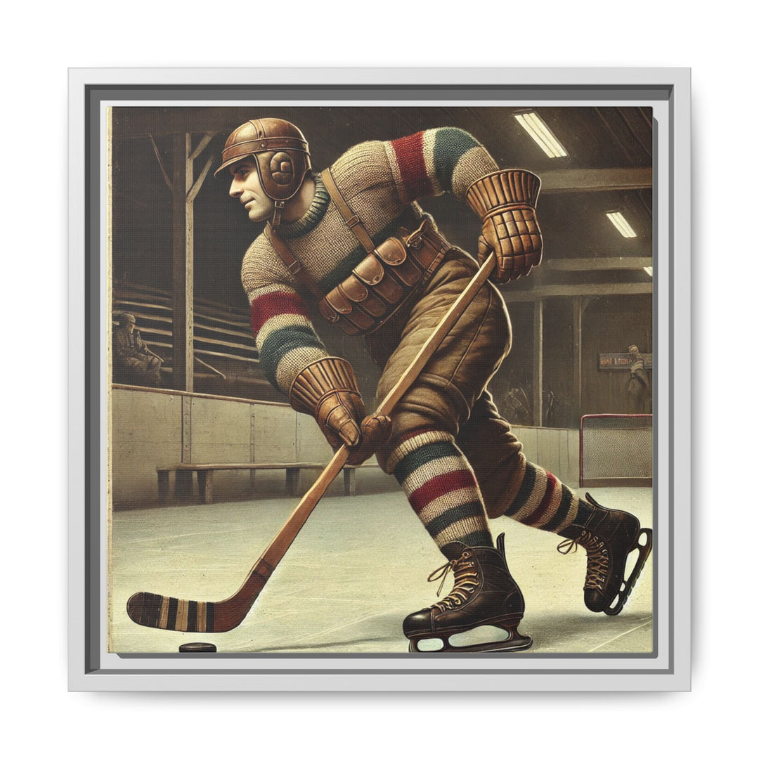 Vintage Player"  - Matte Canvas, Framed