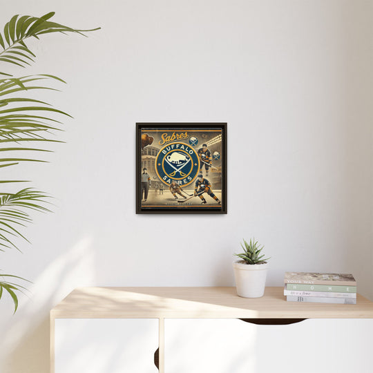 "Vintage Buffalo Sabres"  - Matte Canvas, Framed