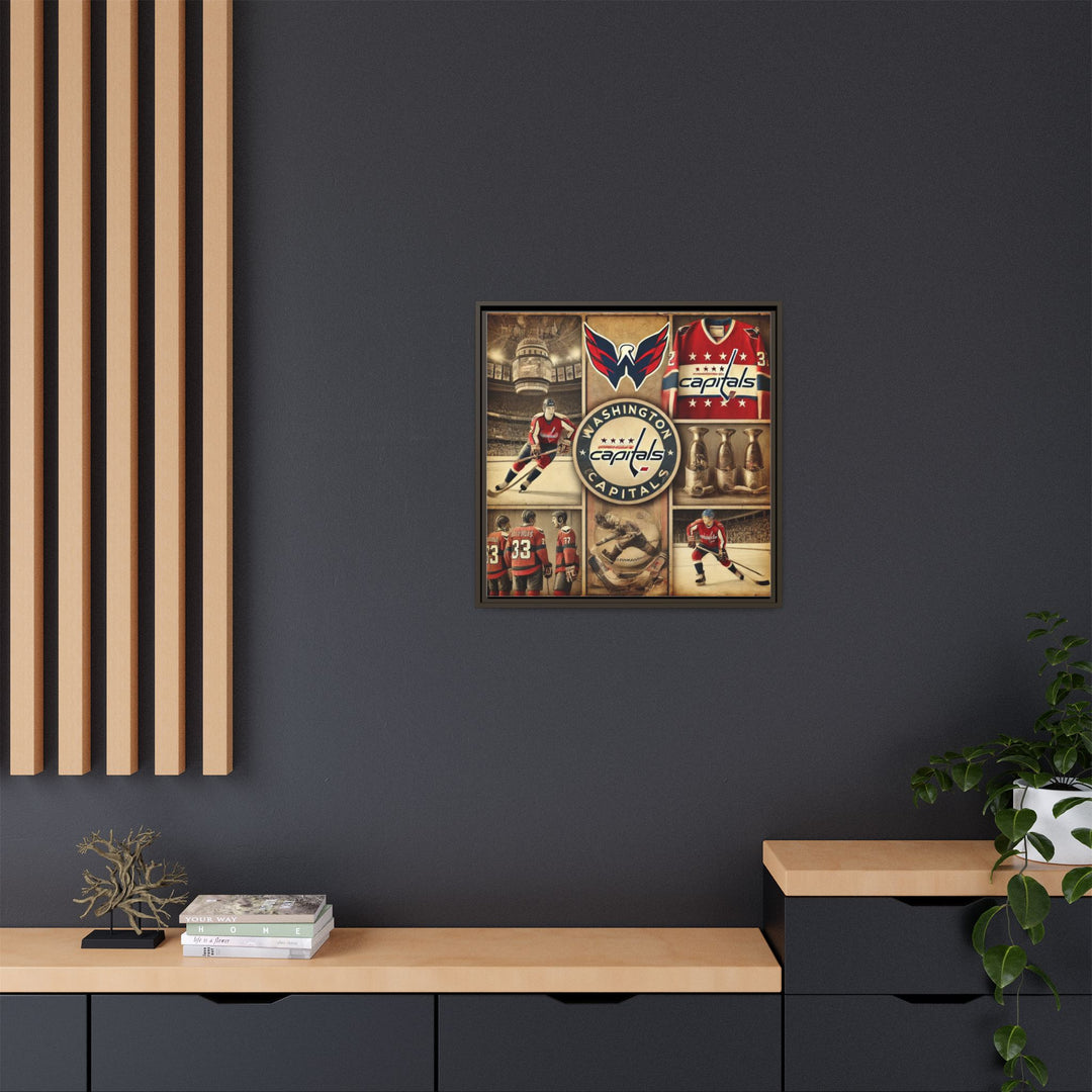 "Vintage Washington Capitals"  - Matte Canvas, Framed