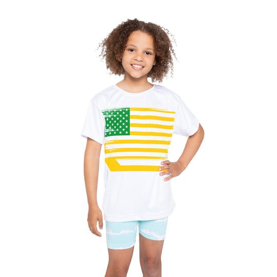 "Stick Over Flag" - Kids Sports T-Shirt