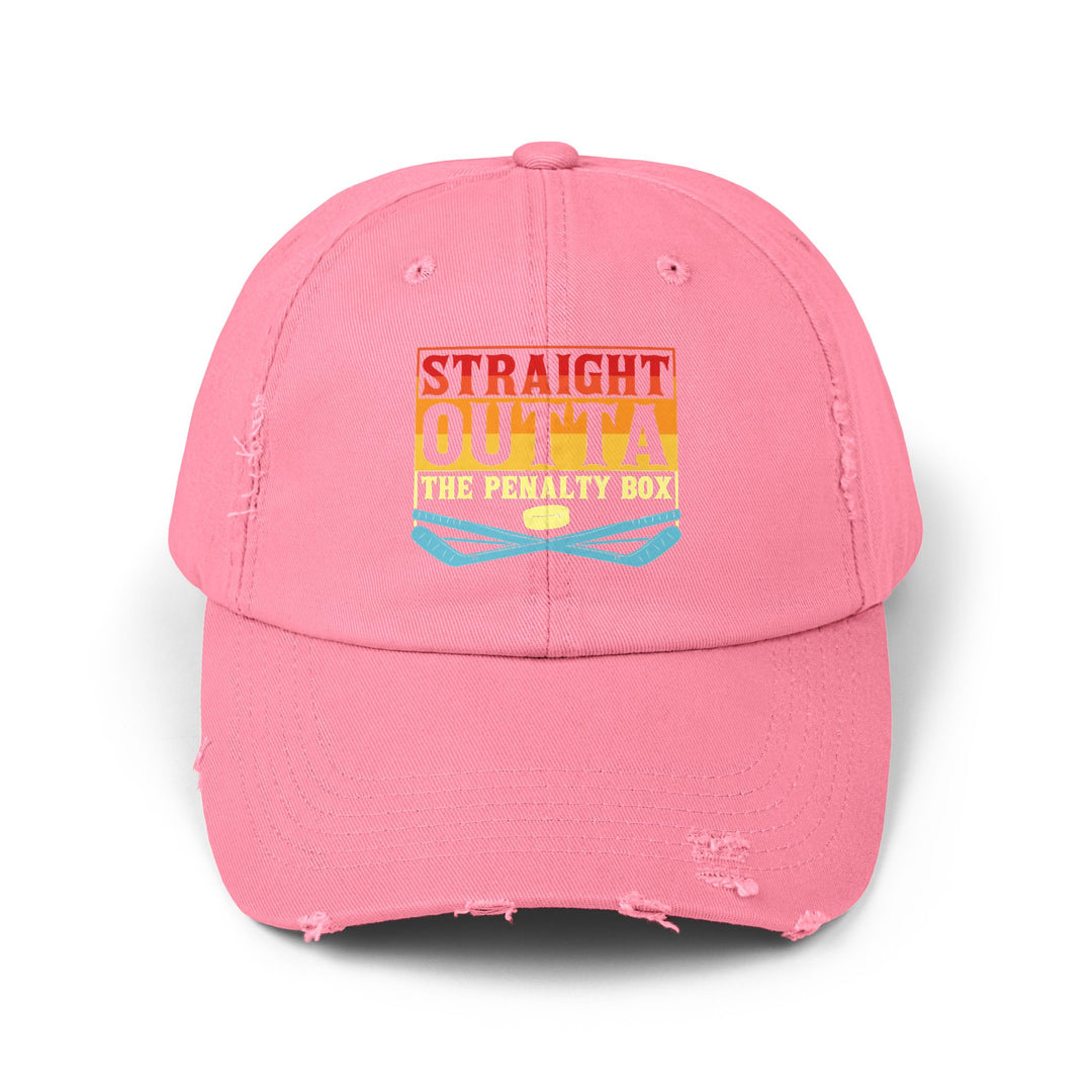 "Straight Out Of The Penalty Box" -  Distressed Cap