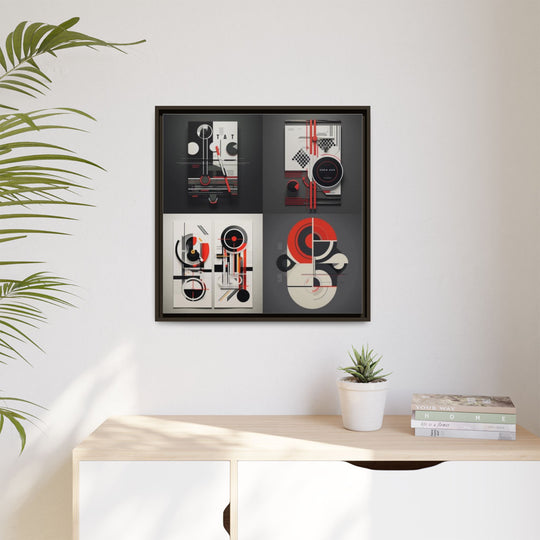 "DJ & Hockey" - Matte Canvas, Framed