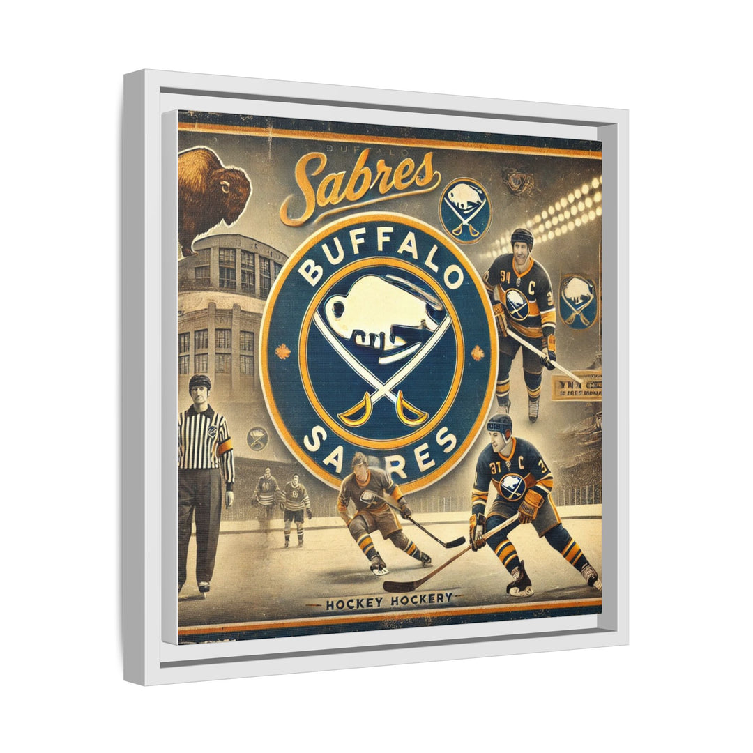 "Vintage Buffalo Sabres"  - Matte Canvas, Framed