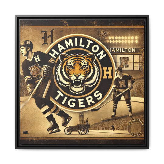 "Vintage Hamilton Tigers"  - Matte Canvas, Framed