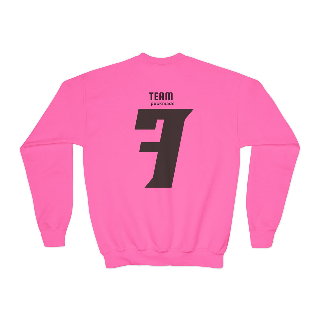 "Team Hockey - #7" - Youth Sweatshirt