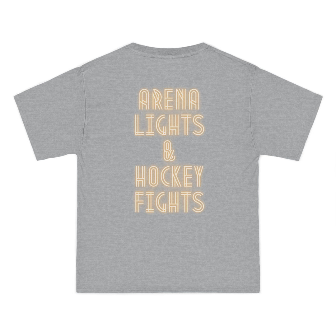 "Arena Lights, Hockey Fights" -  Beefy-T® T-Shirt