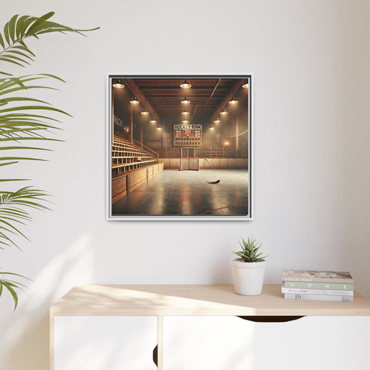 "Vintage Rink"  - Matte Canvas, Framed