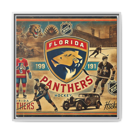 "Florida Panthers"  - Matte Canvas, Framed