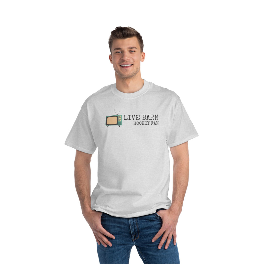 "Live Barn Hockey Fan" -  Beefy-T® T-Shirt