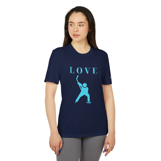 "Player Hockey Love" - adidas® Sport T-shirt