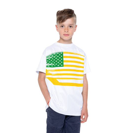 "Stick Over Flag" - Kids Sports T-Shirt