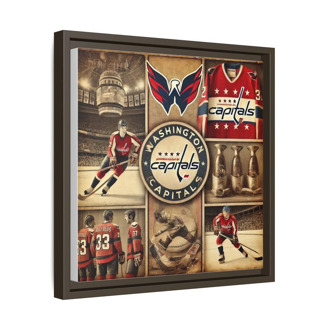 "Vintage Washington Capitals"  - Matte Canvas, Framed