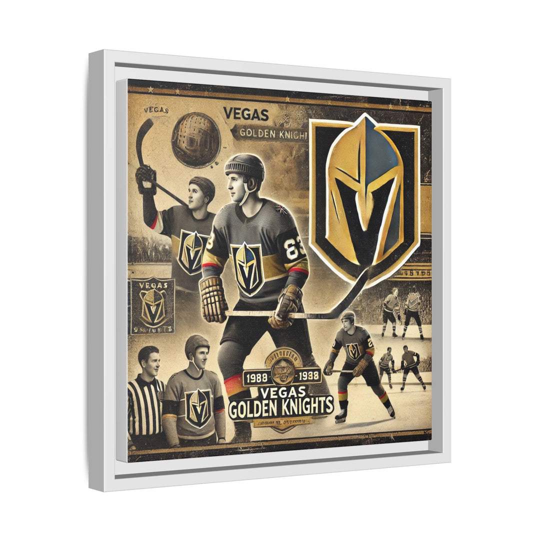 "Vintage Vegas Knights"  - Matte Canvas, Framed