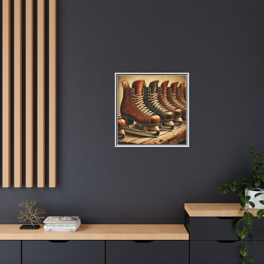 "Vintage Skates"  - Matte Canvas, Framed