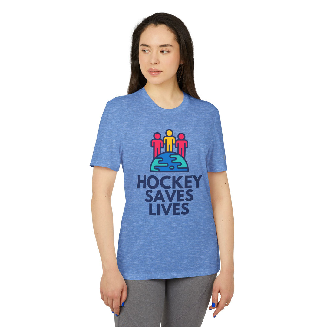 "Hockey Saves Lives" - adidas Sport T-shirt