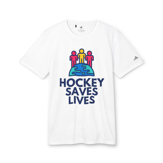 "Hockey Saves Lives" - adidas Sport T-shirt