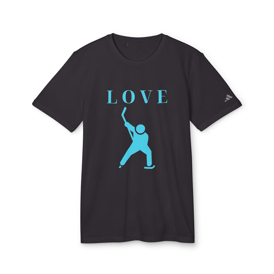 "Player Hockey Love" - adidas® Sport T-shirt