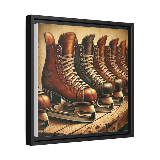 "Vintage Skates"  - Matte Canvas, Framed