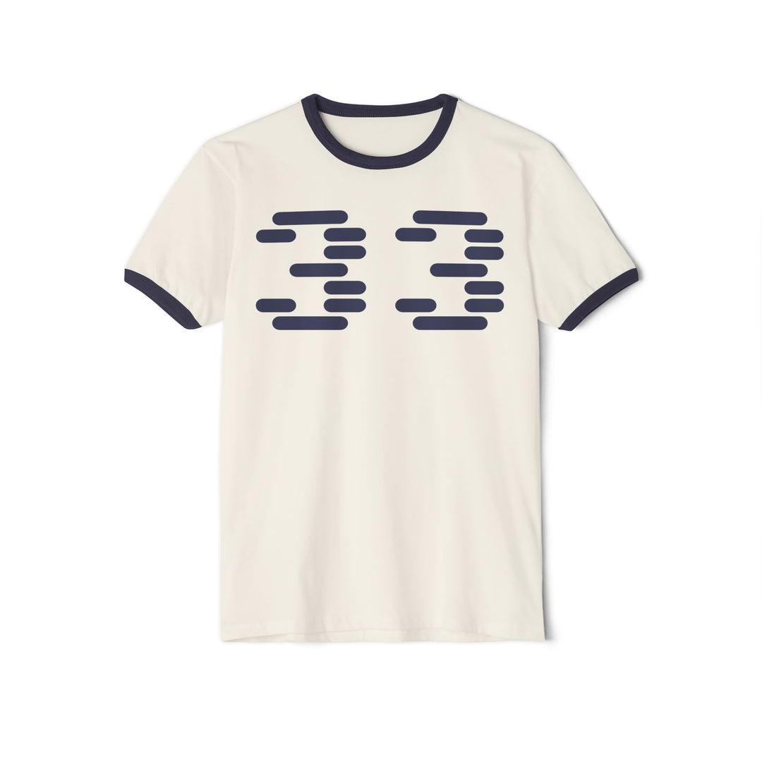 "Ringer #33" - Cotton Ringer T-Shirt