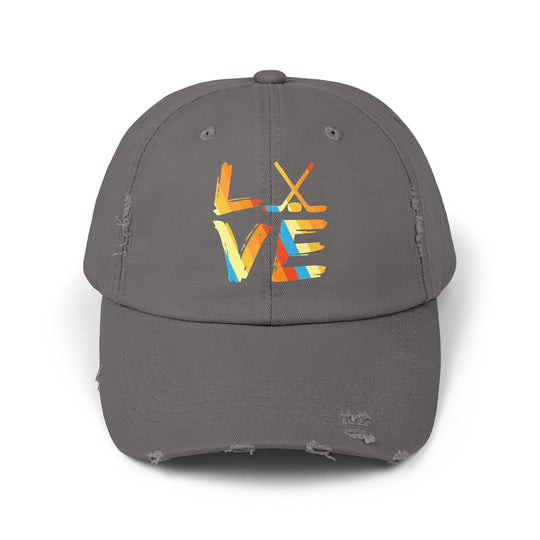 "Colorful Love" Distressed Cap