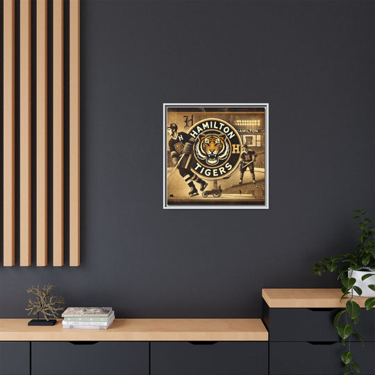 "Vintage Hamilton Tigers"  - Matte Canvas, Framed