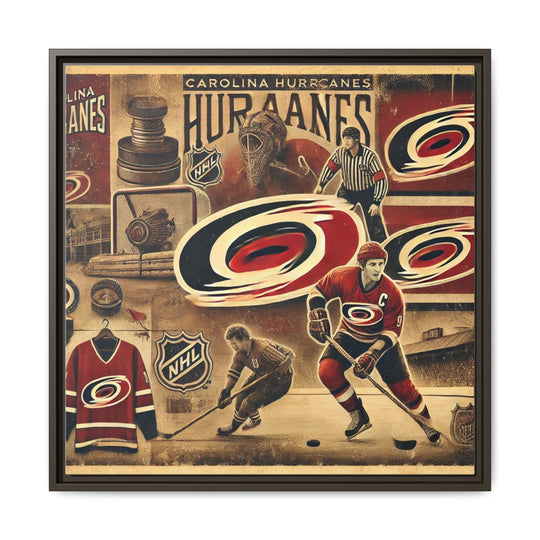 "Vintage Carolina Hurricanes"  - Matte Canvas, Framed