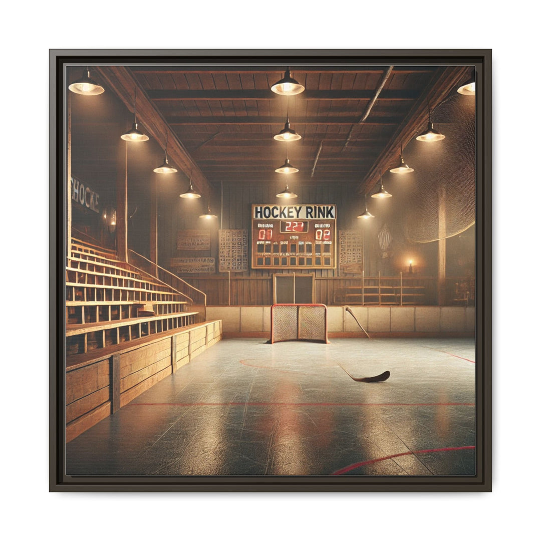 "Vintage Rink"  - Matte Canvas, Framed
