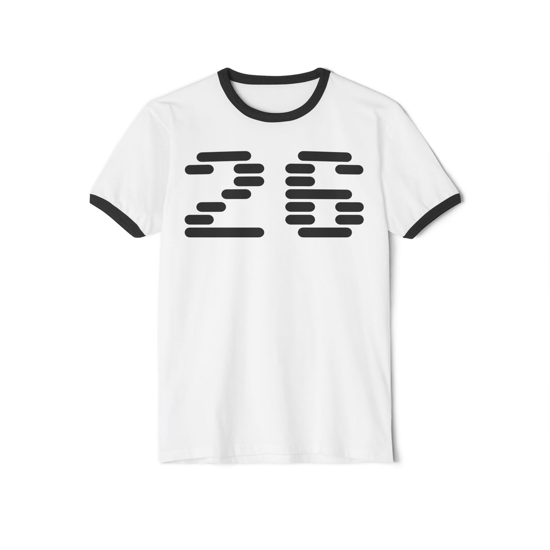 "Ringer #26" - Cotton Ringer T-Shirt