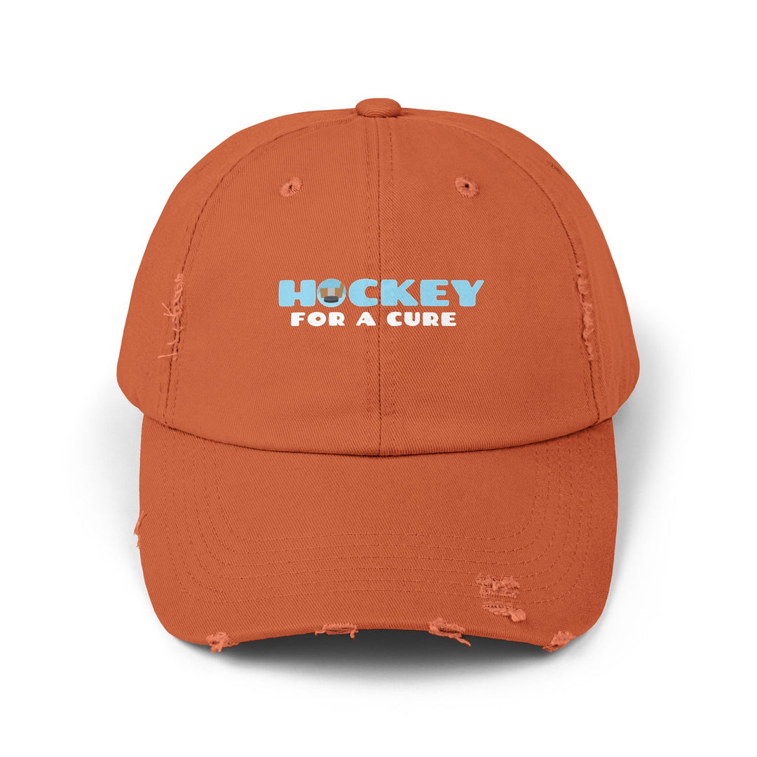 "Hockey For A Cure" -  Distressed Cap