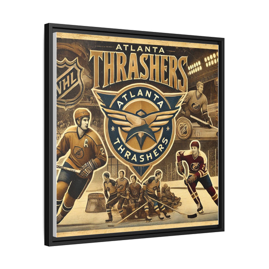 "Vintage Atlanta Thrashers"  - Matte Canvas, Framed