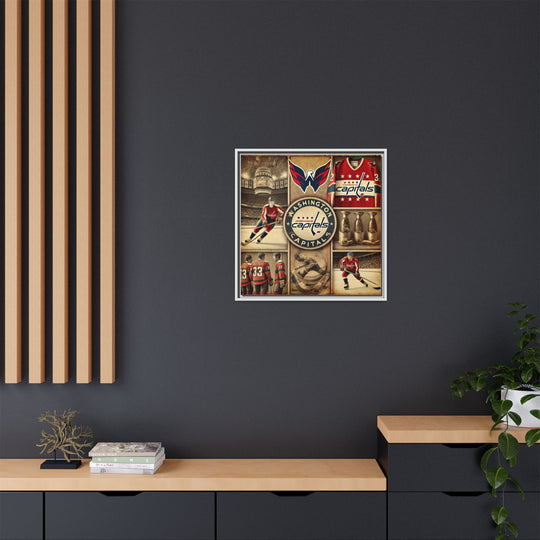 "Vintage Washington Capitals"  - Matte Canvas, Framed