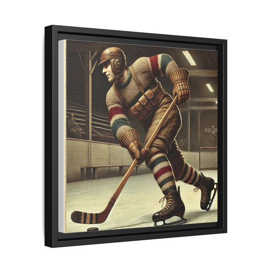 Vintage Player"  - Matte Canvas, Framed