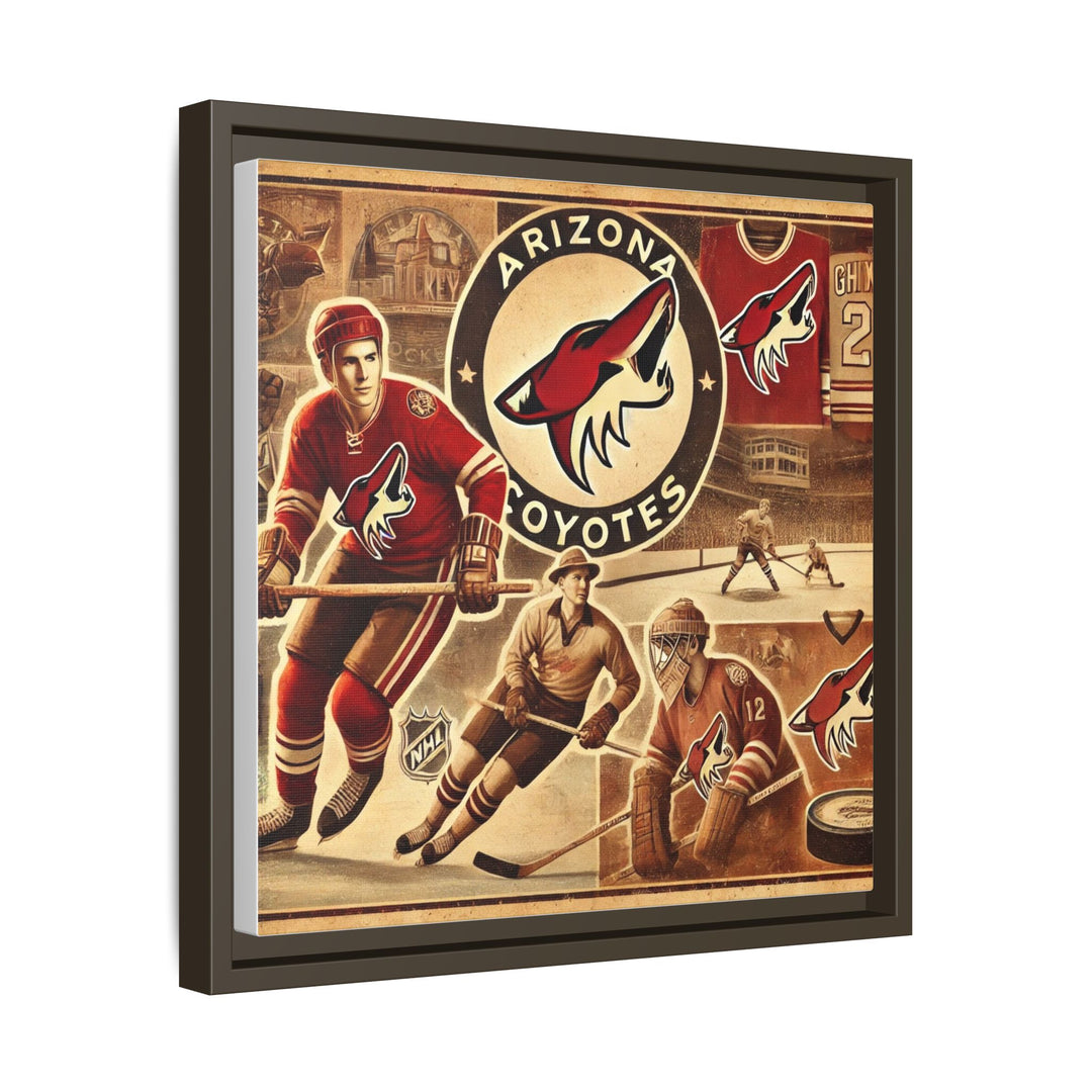 "Vintage Arizona Coyotes"  - Matte Canvas, Framed