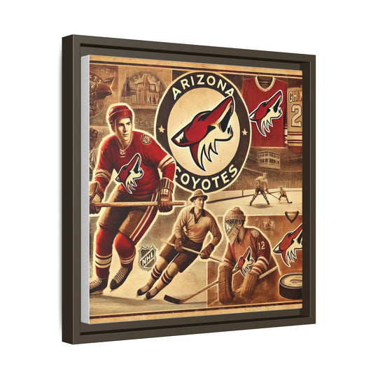 "Vintage Arizona Coyotes"  - Matte Canvas, Framed