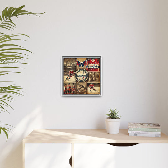 "Vintage Washington Capitals"  - Matte Canvas, Framed