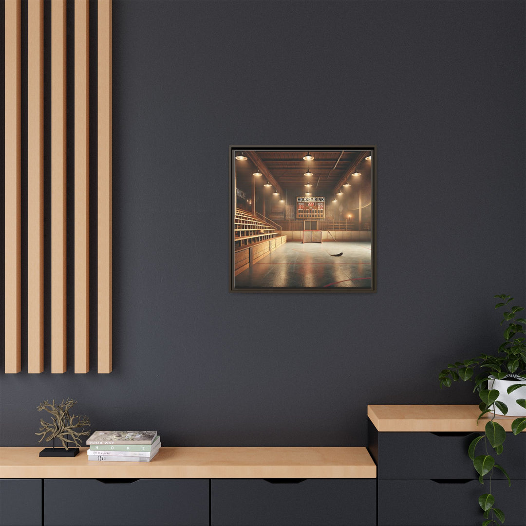"Vintage Rink"  - Matte Canvas, Framed