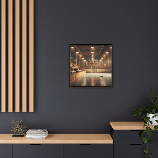 "Vintage Rink"  - Matte Canvas, Framed