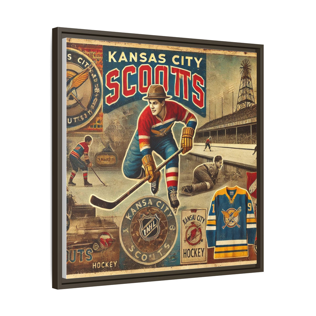 "Vintage Kansas City Scouts  - Matte Canvas, Framed