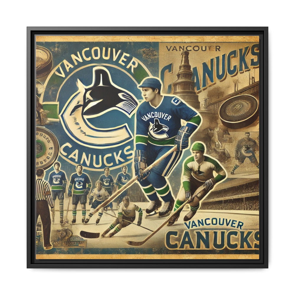 "Vintage Vancouver Canucks"  - Matte Canvas, Framed