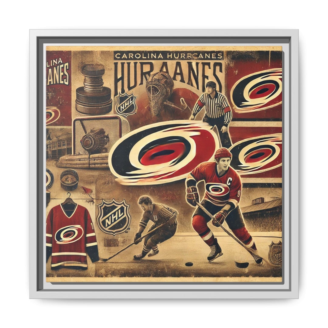 "Vintage Carolina Hurricanes"  - Matte Canvas, Framed