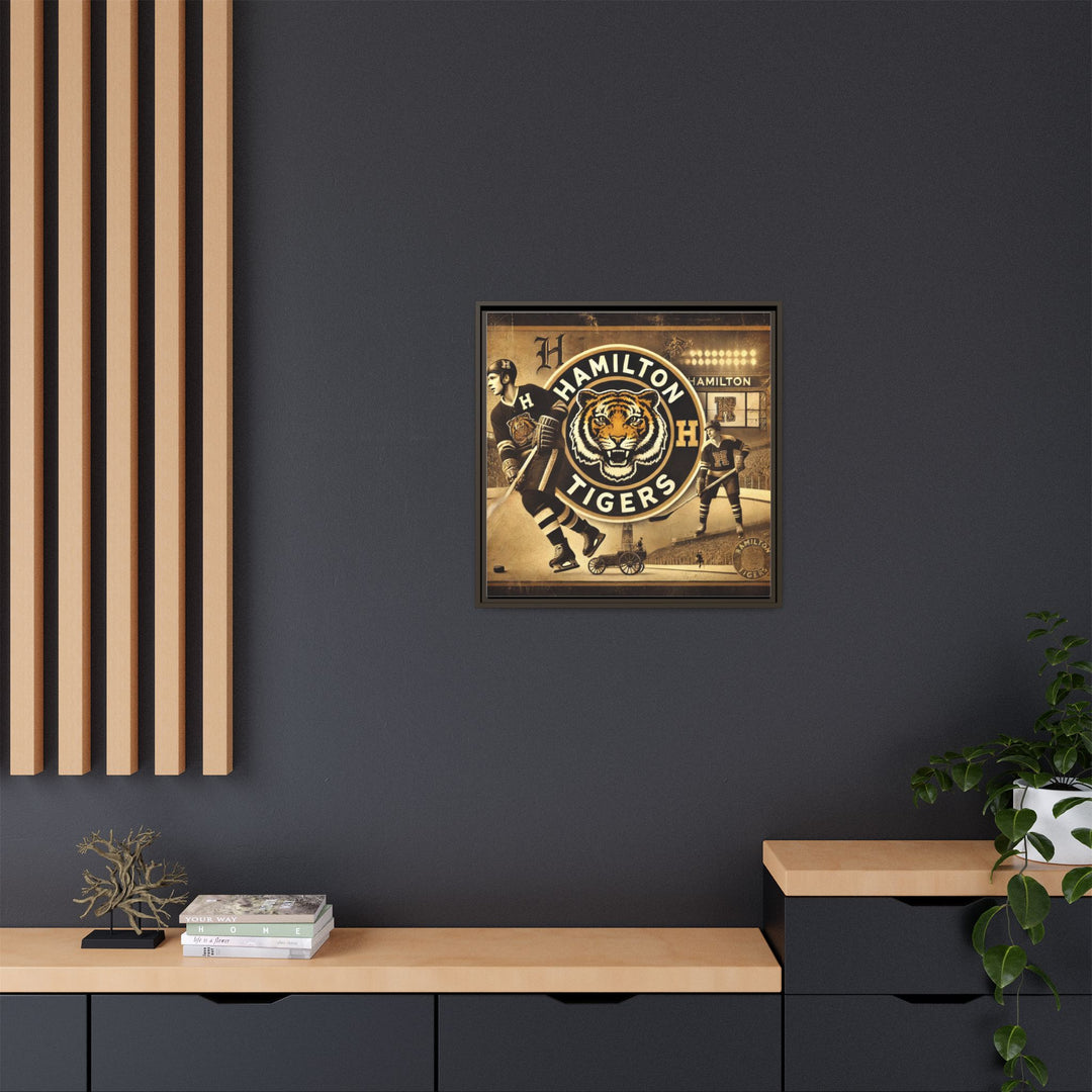 "Vintage Hamilton Tigers"  - Matte Canvas, Framed
