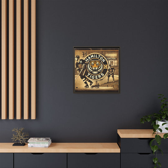 "Vintage Hamilton Tigers"  - Matte Canvas, Framed