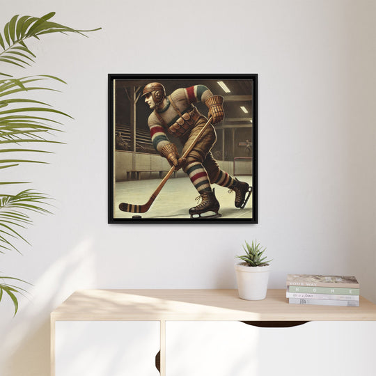 Vintage Player"  - Matte Canvas, Framed