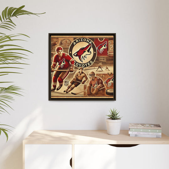 "Vintage Arizona Coyotes"  - Matte Canvas, Framed