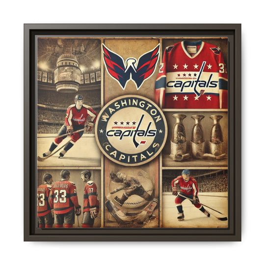 "Vintage Washington Capitals"  - Matte Canvas, Framed
