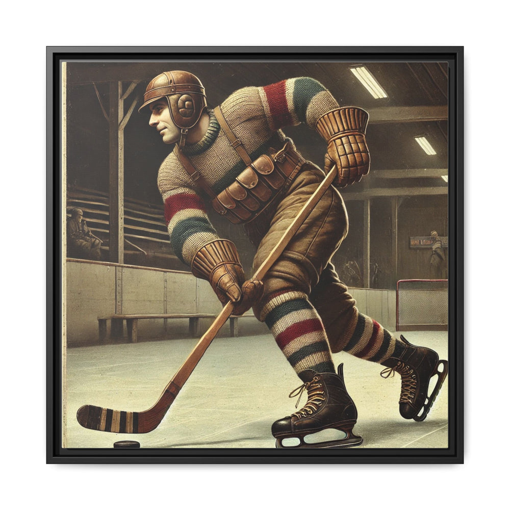Vintage Player"  - Matte Canvas, Framed