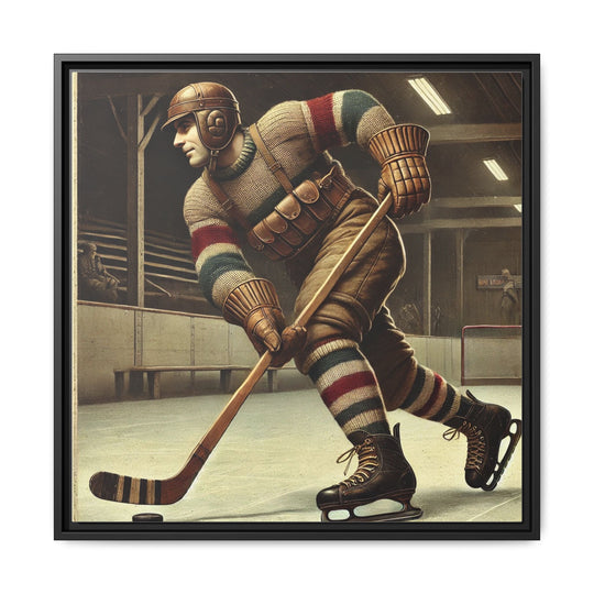 Vintage Player"  - Matte Canvas, Framed